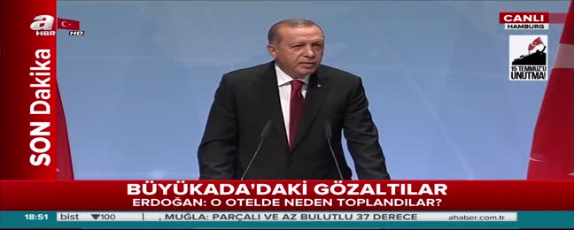 Erdoğan'dan provokatör muhabire gazetecilik dersi