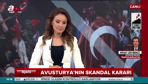 Bakan Zeybekci A Haber'e konuştu