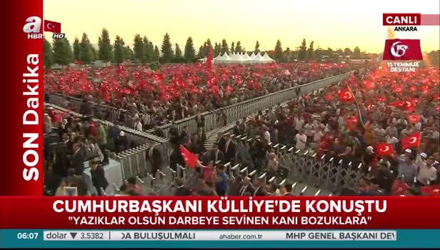 15 Temmuz Şehitler Abidesi açıldı