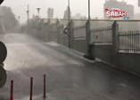 İstanbul'da sağanak yağış etkili oldu!