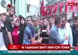 15 yaşındaki şehit Eren için tören düzenlendi