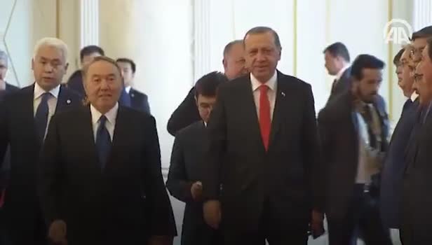 Cumhurbaşkanı Erdoğan Kazakistan'da