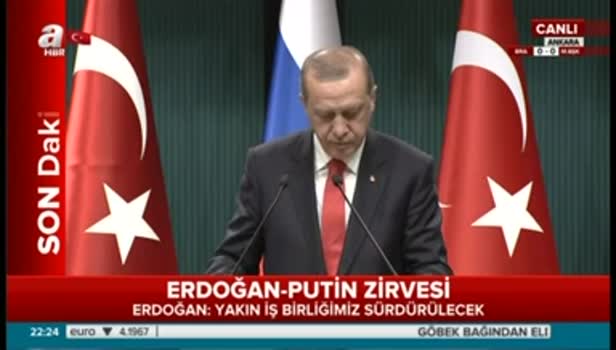 Putin: Sayın Erdoğan'ın katkısı büyük