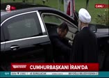Erdoğan İran'da böyle karşılandı