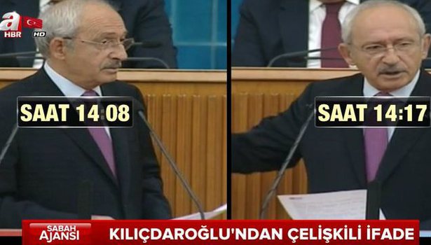CHP lideri Kemal Kılıçdaroğlu'ndan 9 dakikada çark!