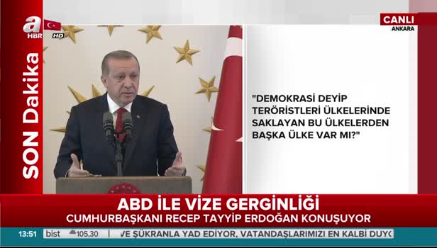 Erdoğan: ABD'yi bir büyükelçi yönetiyorsa yazıklar olsun