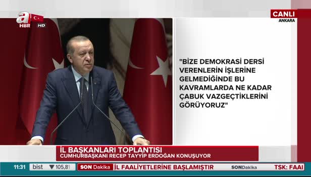 Erdoğan: