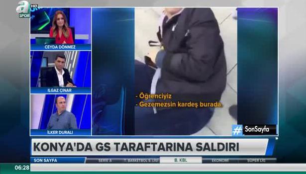 Konya'da Galatasaray taraftarına çirkin saldırı