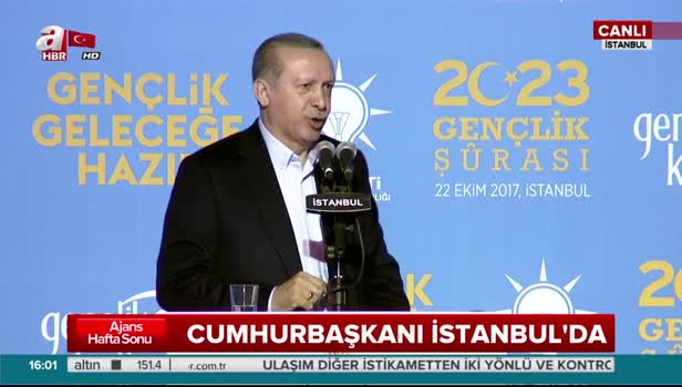 Erdoğan: İşte ben böyle bir gençlik istiyorum .