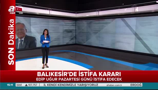 Balıkesir Belediye Başkanı istifa ediyor