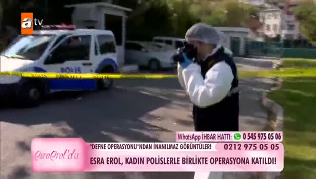 Esra Erol, kadın polislerle birlikte operasyona katıldı!