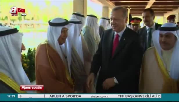 Cumhurbaşkanı Erdoğan Kuveyt'te böyle karşılandı