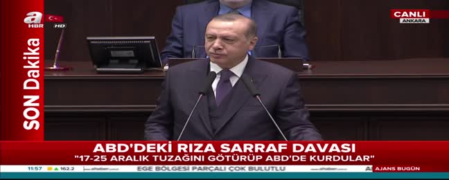 Erdoğan konuşmasını kesip cevap verdi