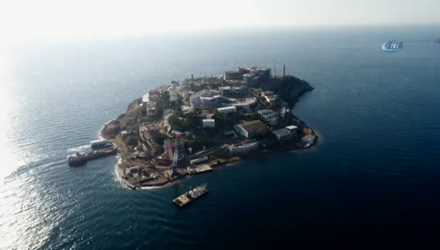 Yassıada'nın son hali havadan görüntülendi