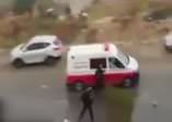Katil İsrail polisinden ambulansta gözaltı