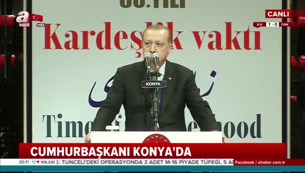 Cumhurbaşkanı Erdoğan Şeb-i Arus töreninde konuştu