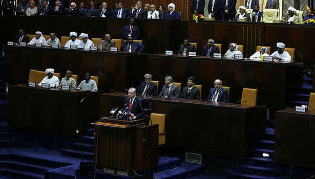 Cumhurbaşkanı Erdoğan Sudan Meclisi'nde konuştu