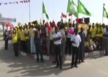 Erdoğan'ı Türk kökenli Abeşeler karşıladı
