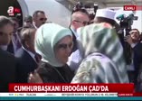Cumhurbaşkanı Erdoğan Çad'da sıcak karşılama