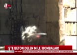 İşte PYD mevzilerini yerle bir eden yerli ve milli beton delen bomba!