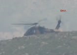 Helikopterin düşürüldüğü bölgeden ilk görüntüler
