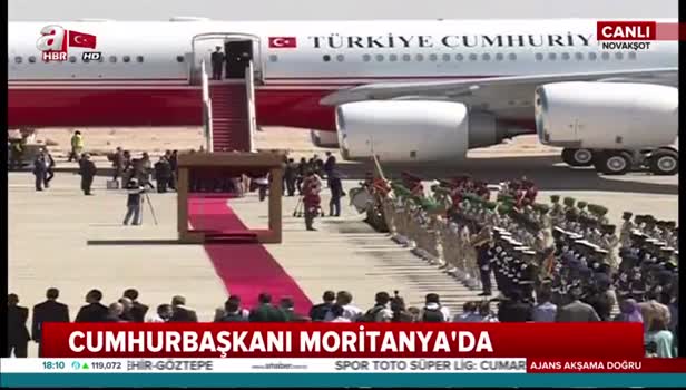 Cumhurbaşkanı Erdoğan Moritany'da