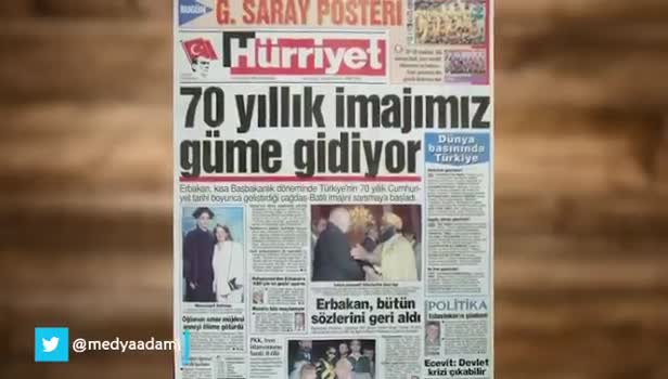 28 Şubat döneminde Hürriyet'in utanç manşetleri