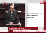 Cumhurbaşkanı Erdoğan'ın konuşması uzun süre ayakta alkışlandı