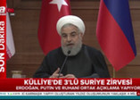 Ruhani "Bugün Suriye halkının umudunun düne nazaran daha fazla olduğunu görmekten memnunum"