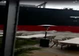 Gemi yalıya böyle çarptı! İşte panik anları